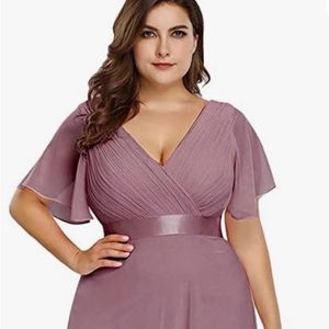 Long formal dress , size 18, worn once. Very flattering dress!